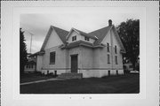 CNR OF 2ND ST AND PRENTICE, a Cross Gabled church, built in Glen Flora, Wisconsin in 1916.