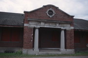 RAILROAD ST, a Neoclassical/Beaux Arts depot, built in Reedsburg, Wisconsin in 1905.