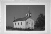 COUNTY HIGHWAY B, NORTH SIDE, .4 MILE EAST OF COUNTY HIGHWAY C, a Front Gabled church, built in Troy, Wisconsin in 1896.