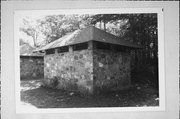 S5975 Park Road, DEVIL'S LAKE STATE PARK, a Rustic Style privy, built in Baraboo, Wisconsin in 1939.