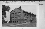 SE CORNER OF CLARK AND PRESTON, a university or college building, built in Reedsburg, Wisconsin in 1911.