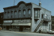 512-514 BROADWAY, a Italianate retail building, built in Sheboygan Falls, Wisconsin in 1880.