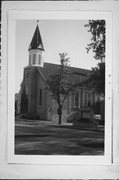 N7311 STATE HIGHWAY 32, a Romanesque Revival house of worship, built in Herman, Wisconsin in 1884.
