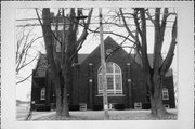 221 N MAIN ST, a Late Gothic Revival church, built in Cedar Grove, Wisconsin in 1921.