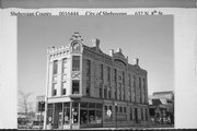 632 N 8TH ST, a Early Gothic Revival large retail building, built in Sheboygan, Wisconsin in 1886.