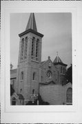 1444 S 11TH ST, a Romanesque Revival church, built in Sheboygan, Wisconsin in 1907.