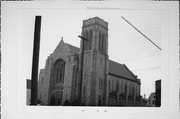 1818 N 13th St, a Late Gothic Revival church, built in Sheboygan, Wisconsin in 1931.