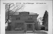 403 LINCOLN AVE 403 LINCOLN AVE, a American Foursquare house, built in Sheboygan, Wisconsin in 1914.