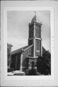 828 New Jersey Ave, a Romanesque Revival house of worship, built in Sheboygan, Wisconsin in 1911.