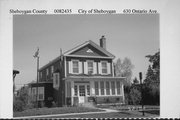 630 ontario Ave, a Greek Revival house, built in Sheboygan, Wisconsin in 1925.