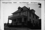 1403 Superior Ave, a Colonial Revival/Georgian Revival house, built in Sheboygan, Wisconsin in 1907.