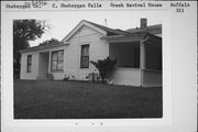 311 BUFFALO ST, a Greek Revival house, built in Sheboygan Falls, Wisconsin in .