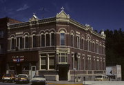 143 S DAVIS ST, a Romanesque Revival bank/financial institution, built in Galesville, Wisconsin in 1886.