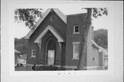 121 2ND ST, SW CORNER OF 2ND AND W RIVER ST, a Early Gothic Revival church, built in Arcadia, Wisconsin in 1910.