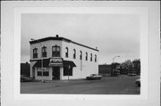 120 W BROADWAY, a Commercial Vernacular retail building, built in Blair, Wisconsin in 1895.