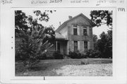 US HIGHWAY 51, 1547, a Gabled Ell house, built in Rutland, Wisconsin in 1880.
