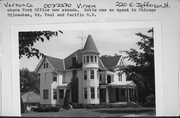 220 E JEFFERSON ST, a Queen Anne house, built in Viroqua, Wisconsin in 1897.