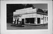 STATE HIGHWAY 155, a Art/Streamline Moderne gas station/service station, built in St. Germain, Wisconsin in 1940.