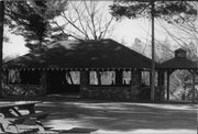 RIVERVIEW PARK (200 BLOCK OF N RAILROAD ST), a Rustic Style pavilion, built in Eagle River, Wisconsin in 1938.
