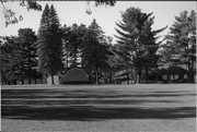 RIVERVIEW PARK (200 BLOCK OF N RAILROAD), a Rustic Style bandstand/bandshell, built in Eagle River, Wisconsin in 1938.