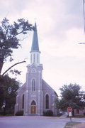 W SIDE OF BEULAH ST OPP ELM, a Late Gothic Revival church, built in East Troy, Wisconsin in 1872.