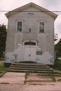 6101 LYONS ST, a Front Gabled town hall, built in Lyons, Wisconsin in 1877.