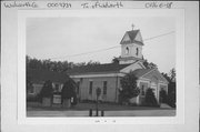 N1509 BRICK SCHOOL RD, a Greek Revival house of worship, built in Walworth, Wisconsin in 1870.