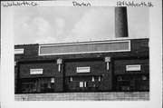 124 N. Walworth St., a Neoclassical/Beaux Arts dairy processing facility, built in Darien, Wisconsin in 1918.