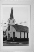 CNR OF S CHURCH AND GENEVA STS, a Early Gothic Revival house of worship, built in Elkhorn, Wisconsin in 1884.