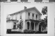 121 N WISCONSIN ST, a Queen Anne house, built in Elkhorn, Wisconsin in 1875.