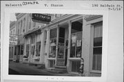 190 BALDWIN ST, a Italianate retail building, built in Sharon, Wisconsin in 1884.