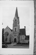 130 S CHURCH ST, a Romanesque Revival house of worship, built in Whitewater, Wisconsin in 1882.