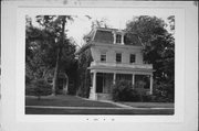 504 W MAIN ST, a Second Empire house, built in Whitewater, Wisconsin in 1851.
