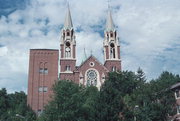 1525 Carmel Road, a Romanesque Revival religious residence, built in Erin, Wisconsin in 1931.