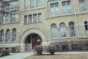 320 S 5TH AVE, a Romanesque Revival courthouse, built in West Bend, Wisconsin in 1889.