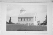 5479 COUNTY HIGHWAY Y, a Romanesque Revival house of worship, built in Trenton, Wisconsin in 1855.