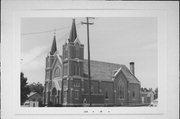 1417 PARKVIEW DR, a Late Gothic Revival church, built in Kewaskum, Wisconsin in 1913.