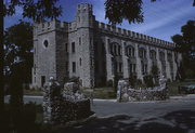 FARRAND LN AND CHURCH ST, SW CNR, a Late Gothic Revival military building, built in Delafield, Wisconsin in 1906.