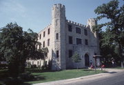 FARRAND LN AND CHURCH ST, SW CNR, a Late Gothic Revival military building, built in Delafield, Wisconsin in 1906.