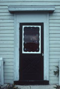 N89 W16840 Appleton Ave., a Greek Revival house, built in Menomonee Falls, Wisconsin in 1857.