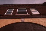 N88 W16723-16725 APPLETON AVE, a Romanesque Revival bank/financial institution, built in Menomonee Falls, Wisconsin in 1901.