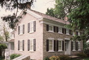 N 96 W 15791 COUNTY LINE RD, a Greek Revival house, built in Menomonee Falls, Wisconsin in 1858.