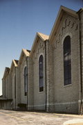 N 74 W 13604 APPLETON AVE, a Romanesque Revival house of worship, built in Menomonee Falls, Wisconsin in 1867.