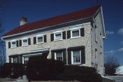 W 156 N 9390 PILGRIM RD, a Greek Revival house, built in Menomonee Falls, Wisconsin in 1865.