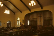 100 E BROADWAY, a Early Gothic Revival church, built in Waukesha, Wisconsin in 1867.