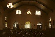 100 E BROADWAY, a Early Gothic Revival house of worship, built in Waukesha, Wisconsin in 1867.