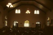 100 E BROADWAY, a Early Gothic Revival church, built in Waukesha, Wisconsin in 1867.