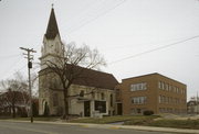 413 WISCONSIN AVE, a Early Gothic Revival house of worship, built in Waukesha, Wisconsin in 1891.