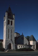 121 WISCONSIN AVE, a Romanesque Revival house of worship, built in Waukesha, Wisconsin in 1895.