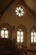 121 WISCONSIN AVE, a Romanesque Revival house of worship, built in Waukesha, Wisconsin in 1895.